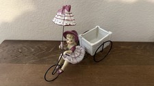 Vintage Ucagco Bicycle Umbrella Girl  Trunk Planter 1950s Japan Rare READ picture