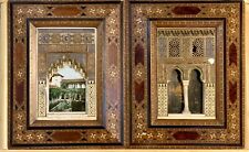 Set:Alahambra Palace Plaques. Spanish Architecture Marquetry Frames Moorish Art picture