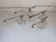 Vintage Lot 4 DeVilbiss Glass Medical Atomizers 1920s-1950s ENT Doctor Tools picture