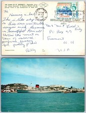 St Georges Bermuda Harbor Waterfront Ships Postcard picture