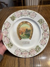 Vtg C.T. Williams Johnstown PA Calendar Collector Plate 1910 Horseshoe Ramona picture