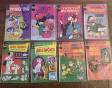 23 Vintage Gold Key Whitman Comics Lot Disney Looney Tunes Aristocats 1970s picture