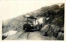 1920s Mount Lowe CA One Man One Mule Railway RPPC Vintage Postcard picture