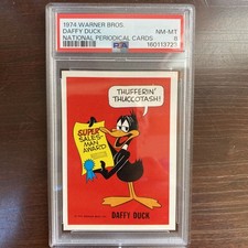 1974 PSA 8 Warner Brothers Daffy Duck National Periodical Card picture