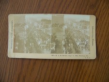 Stereo View Photo G. A. R. 1894 Sept 11 Pittsburgh Pennsylvania Civil War picture