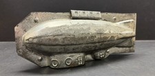 C. 1930 Original Zeppelin Airship Chocolate / Baking Mold Two Piece - See Photos picture