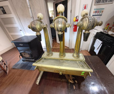 The Liquid Mechanical 3-Head Soda Fountain Dispenser Tap Tower, Patented 1923 picture