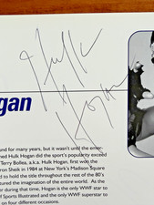 Rare 2000 SIGNED Hulk Hogan Carl Lewis Dick Vermeil Cedars-Sinai Sports Program picture