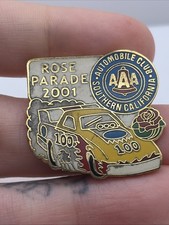 2001 Rose Parade Automobile Club Southern California AAA Lapel Hat Pin picture