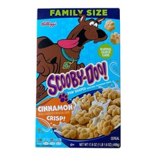 Kellogg's Scooby-Doo Cinnamon Crisp Cereal 17.6 OZ. Rare Cartoon Advertising picture