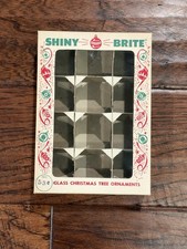 Vintage Shiny Brite Empty Christmas Ornament Box  picture