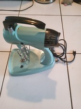 VTG 50s SUNBEAM mixmaster Turquoise Teal Green .working picture
