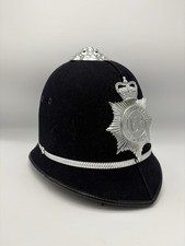 VTG British Westmidlands Police Hat Helmet Bobby Constable w/ Badge picture