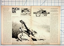 1972 Puch 125 Motocross Trials Dirt Bike Vintage Magazine Article Print Ad picture