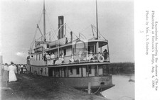 1906 Steamer Boat Clio Hancock's Bridge New Jersey NJ - Reprint picture