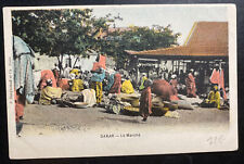 Mint French Senegal Color Picture Postcard RPPC Dakar Market picture