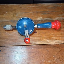 Vintage 1960s Stanley Handyman Hy-Lo No. 03-222A Egg Beater Hand Drill Working picture