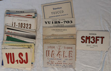 52 Vintage 1953-64 QSO International Card Lot HAM Radio Shortwave picture