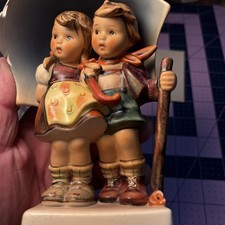 goebel figurines west germany Sharing The Umbrella See Pic For Damage To Umbrell picture