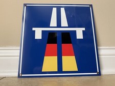 Autobahn road sign German European Porsche BMW Mercedes Audi vw picture