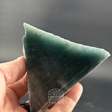 Icy blue jadeite slab with SNOW - meaty piece good for carving -24A022 picture