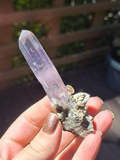 Amethyst With Calcite On Matrix Namibia  picture