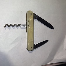 Vintage/Rare Lublin MER Rostfrei Walters Knife Mother Of Pearl Scales picture