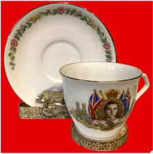 KING EDWARD VIII AYNSLEY BONE CHINA CUP AND SAUCER ENGLAND BUCKINGHAM PALACE picture