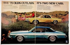 1973 Oldsmobile Cutlass S Supreme Colonnade Hardtop Coupe Vintage Ad Print picture