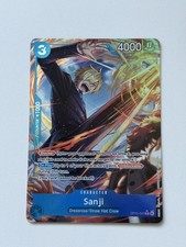 Bandai One Piece Card Game Sanji Character OP15-047 Alt Art Foil Rare picture
