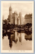 1920-30's ALBERTYPE SAMPLE CARD THE PLAZA HOTEL GROUP NYC NEW YORK NOS POSTCARD picture