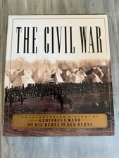 The Civil War Illustrated History Geoffrey C Ward Ken Burns 1990 1st Edition HC picture