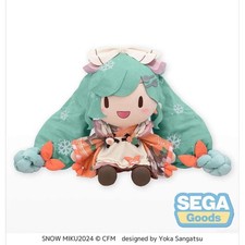 Snow Miku 2024 Fluffy Puchi Dodeka Jumbo Plush Sanpathi Sega Limited Edition picture