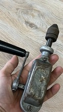 USSR Manual Cast Iron Hand Drill Soviet Vintage Working Condition 1984 picture