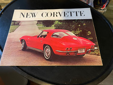 Mint NOS factory 1963 Corvette split window dealer brochure picture