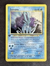 Suicune 14/64 1st Edition Holo Rare Neo Revelation Pokemon Card 2001 NM picture