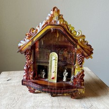 Mystic weather forecaster thermometer barometer Black Forest style vintage Witch picture