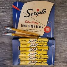 Vintage Scripto Lead Pencil Display Checkout USA Translucent Swirl Long Med Soft picture