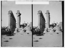 Photo:Luxor Egypt 1900s Temple of Luxor Colonnade Ruins Stereo View picture