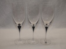 3 Fine Orrefors Intermezzo Black 8.75