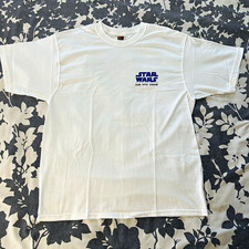Vtg 1999 Star Wars Episode 1 ILM VFX Movie Film Crew T-Shirt Men's L White Rare picture