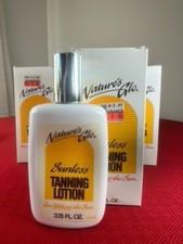 3 LOT VTG Nature's Glo Tanning Oil Lotion 70s 80s Retro Body Makeup picture