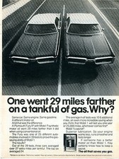 1979 Print Ad of Mobil 1 Oil That Saves You Gas Plymouth Fury III picture