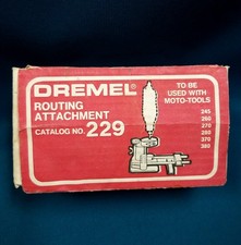 VTG Dremel Routing Attachment #229 USA w/Box Emerson Electric EUC picture