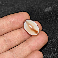 Authentic Ancient Tibetan Banded Agate Stone Luk Mik Dzi Goat Eye Bead picture