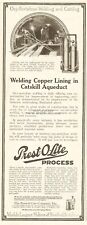 1917 Prest-O-Lite Indianapolis IN Ad Catskill Aqueduct NYC NY Acetylene Welding picture