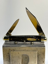 Case XX Vintage 2-Blade 6208 Rough Black Pocketknife Steel Blades A48 picture