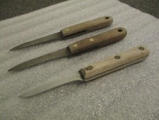 VINTAGE CASE XX CABELAS 699-3 & LL BEAN HIGH CARBON LOT (3) UTILITY KNIVES picture