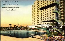1940'S. HOUSTON, TX. THE SHAMROCK HOTEL. POSTCARD xz6 picture