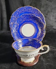  Antique Schumann Bavaria Teacup,Saucer & Luncheon Plate Trio 1918-29 Mark picture